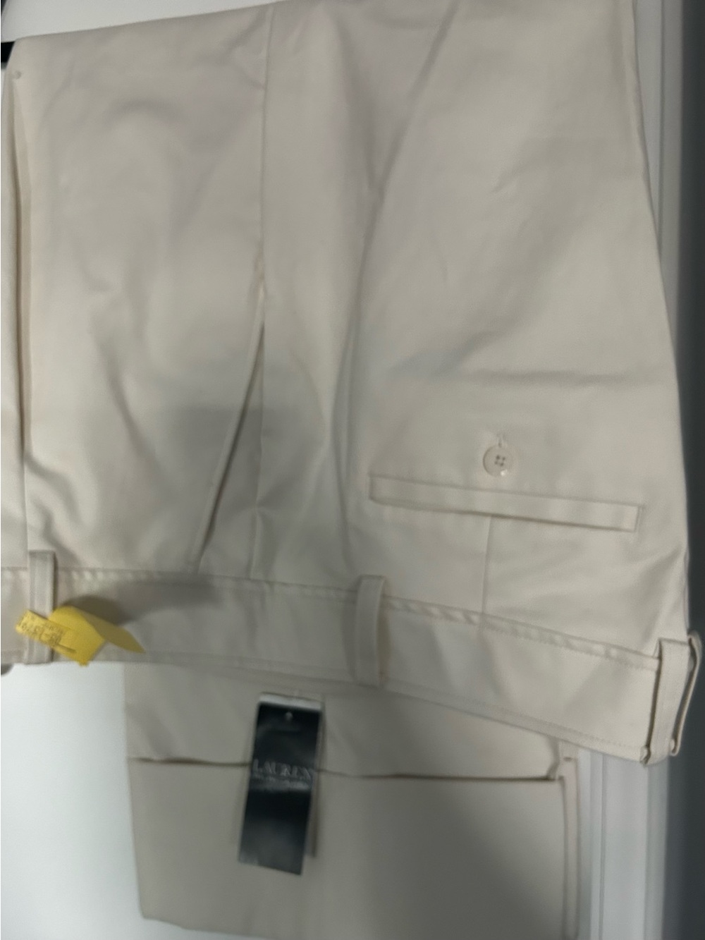 NWT Lauren Ralph Lauren Size 16 Classic Women’s Cream Dress Pants